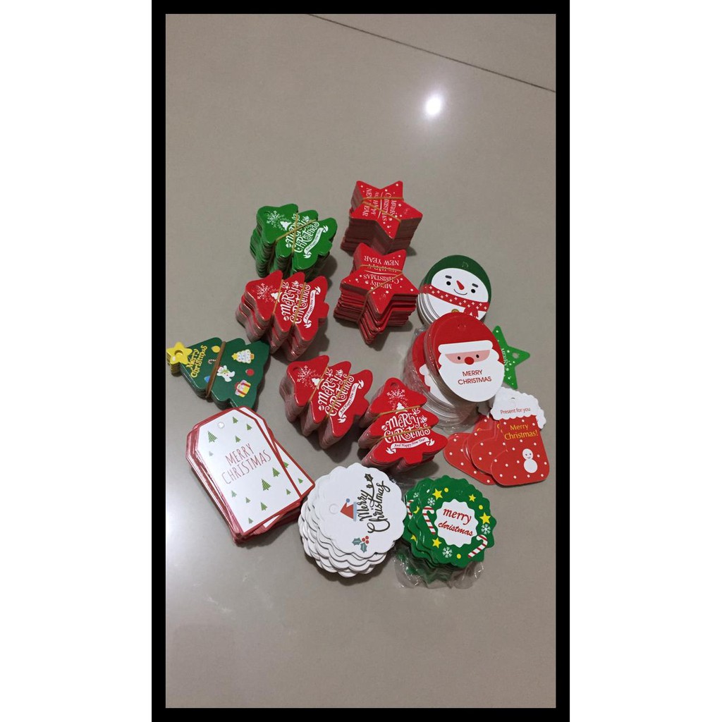 

(BAYAR DITEMPAT) TAG/LABEL NATAL MERRY CHRISTMAS 10 PCS KODE 284