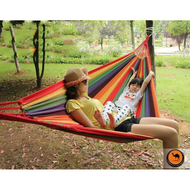 TD - RUM Double Thick Canvas Hammock / Tempat Tidur Gantung - JS426