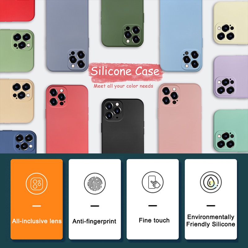 Ready Stock Casing OPPO A7 A5s A12 F5 Youth A37 Neo 9 F7 A3s A1K A5 A9 2020 A59 F1s A83 A39 A57 Candy Color Soft Rubber Shockproof Plain Camera Protection Phone Case-1