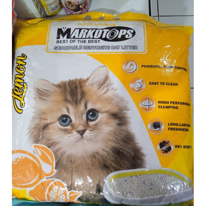 Pasir Kucing Gumpal Wangi Markotops 5,5 Litter / Cat Liter Wangi Gumpal