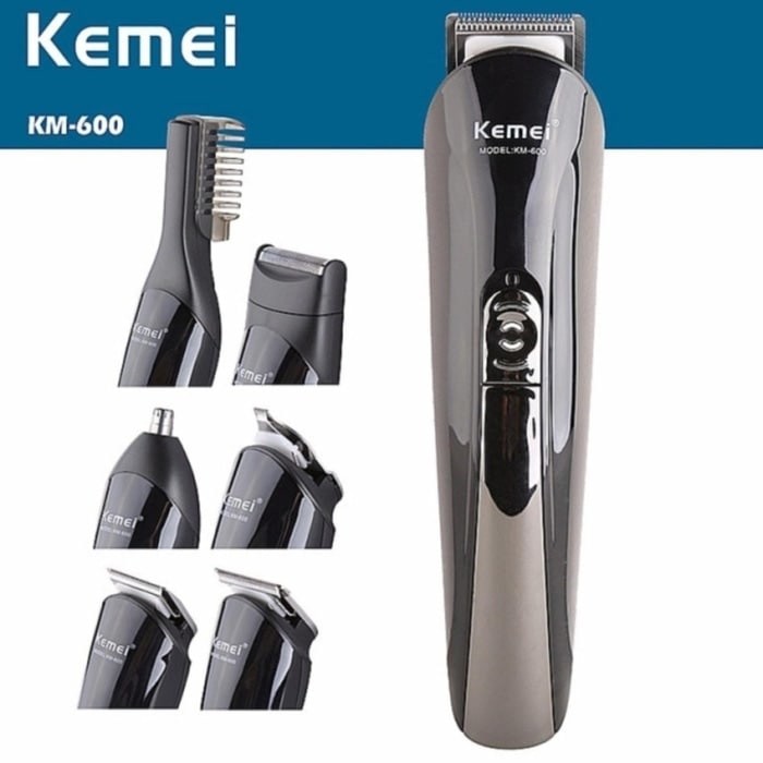 Alat Mesin Cukur Kemei Rechargable 6 in 1 Hair Shaver Razor km 600