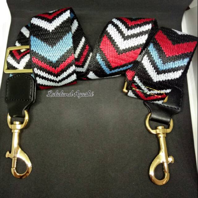 Tali tas /bagstrap/tali panjang tas /longstrap pelangi /longstrap cevron