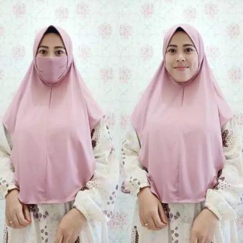 TERBARU!! Hijab Instant [1 KG MUAT 4 PCS] Hijab Syiria Niqab / JILBAB Masker Jersey Premium Terbaik