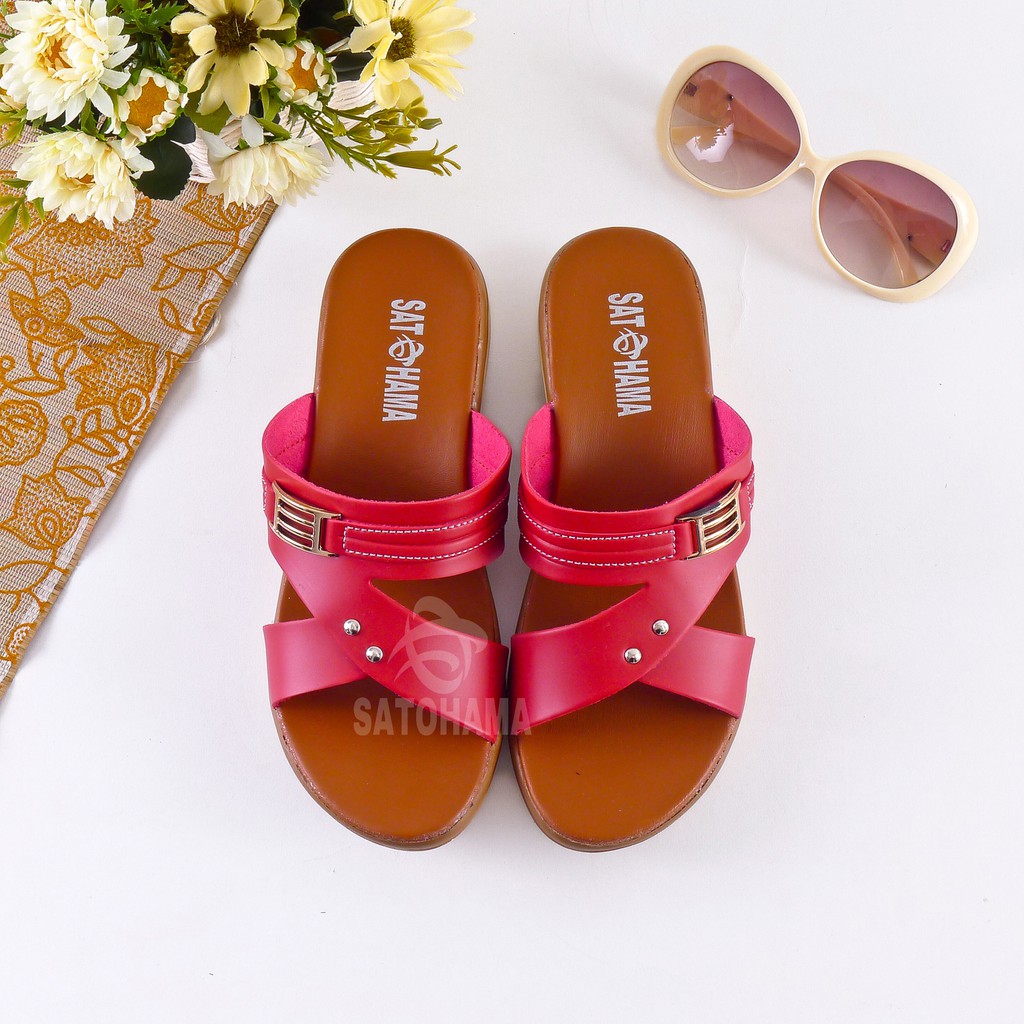 Satohama Sandal Wanita Wedges MK-09 Sandal Terlaris Sandal Murah Sandal Keren