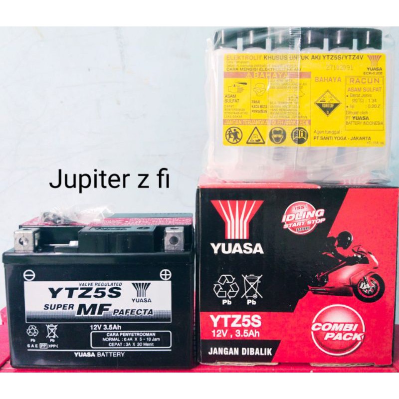 aki yuasa yamaha jupiter z fi type ytz5s