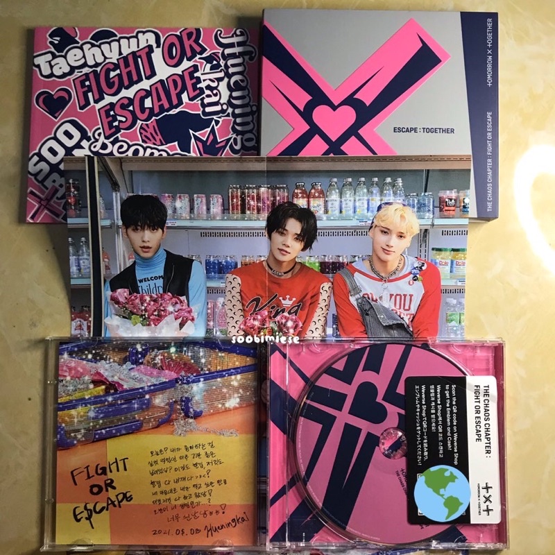 ALBUM ONLY TXT TCCFOE ESCAPE : TOGETHER JEWEL / CASE VER