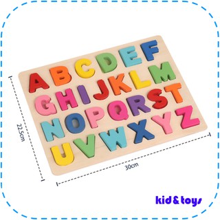 ALPHABET NUMBER PUZZLE PAPAN HURUF  ANGKA MAINAN 