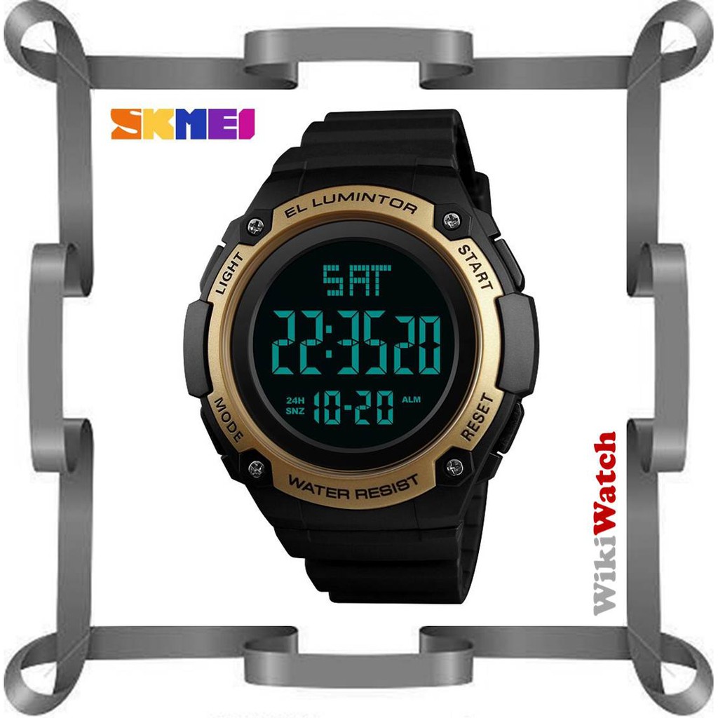 SKMEI Jam Tangan Pria SKMEI 1346 - Digital - Water Resistant 50M - Gold