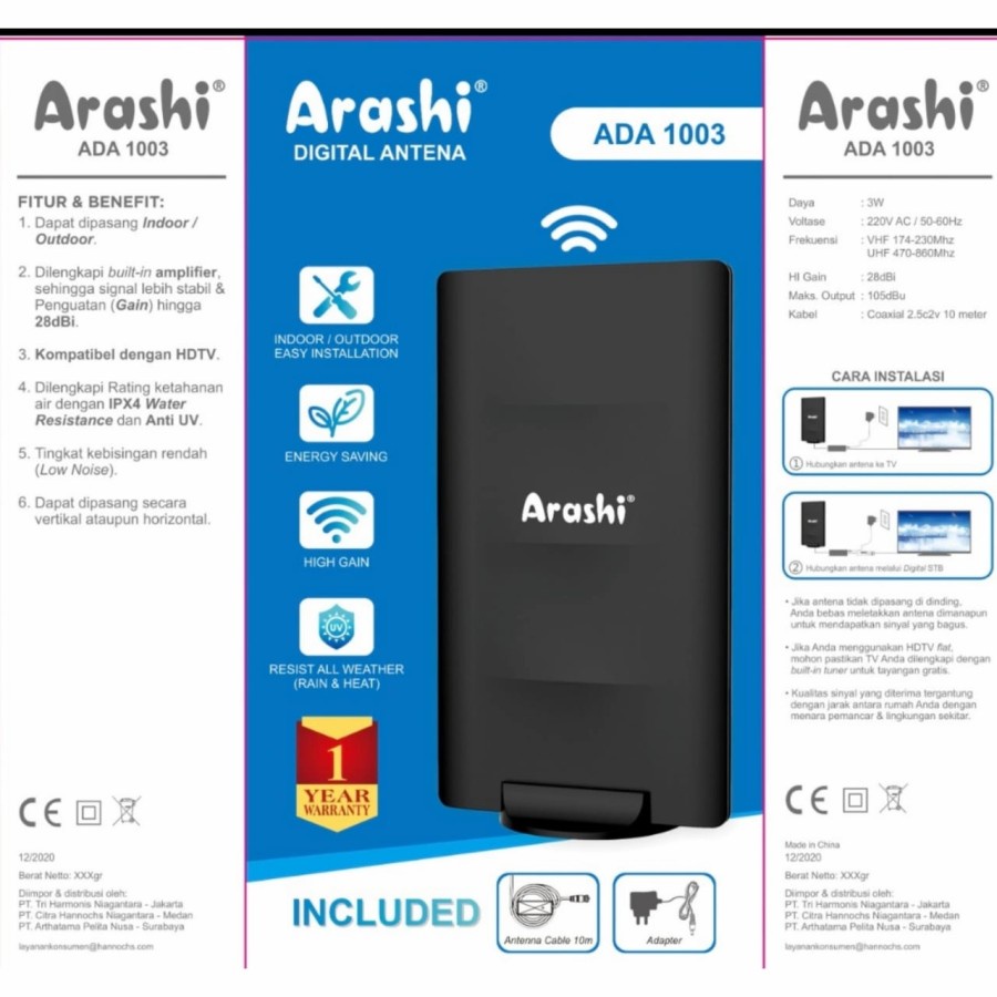 Antena Digital Arashi ADA 1003
