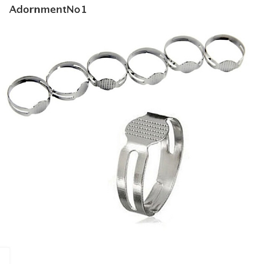 (AdornmentNo1) 50pcs / Set Cincin Kosong 8mm Adjustable Untuk Membuat Perhiasan DIY