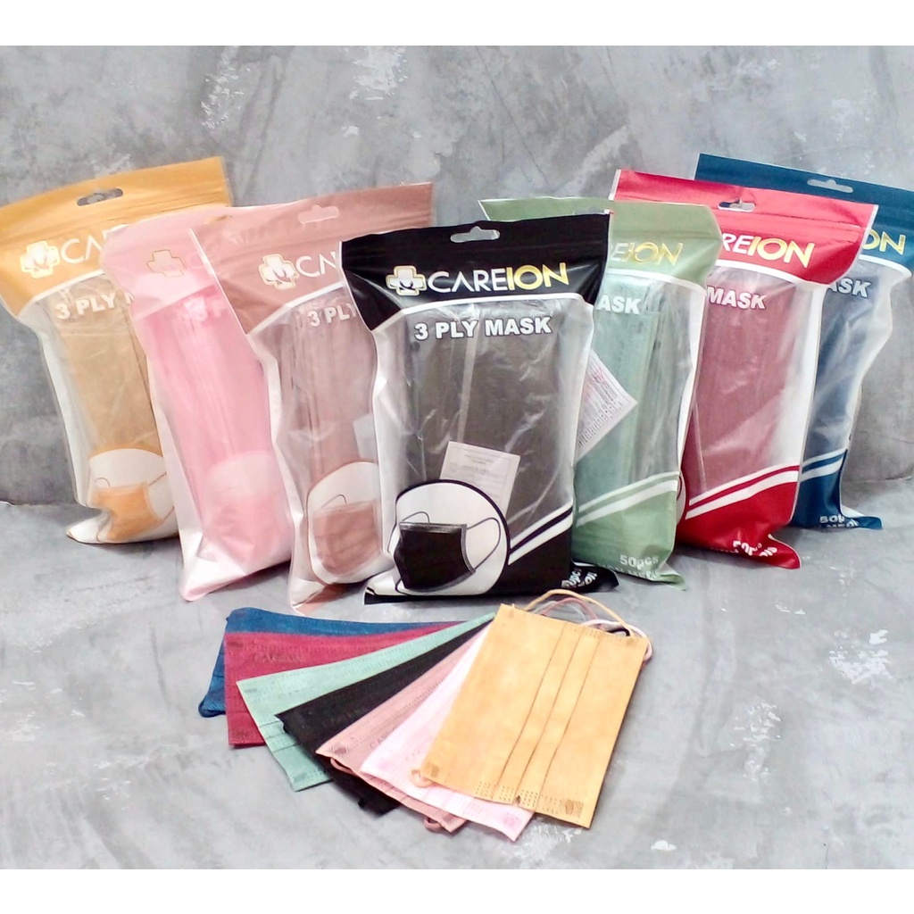 Masker Earloop Careion 3ply 50 pcs