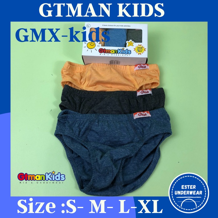 Celana Dalam Anak Laki-laki  GTman GMX-Kids ISI 3Pcs/Pack