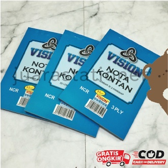 

144 - Buku Nota Kontan Kecil 3Ply NCR Vision / Nota Kontan 3 Rangkap Kecil / Bon Kecil 3 Ply