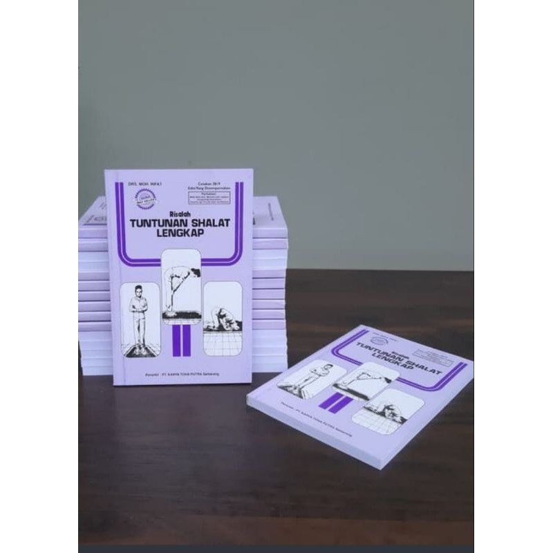 TUNTUNAN SHALAT LENGKAP ORIGINAL Ukuran 10,5  x 7,5 cm.( SAKU )  kertas HVS putih