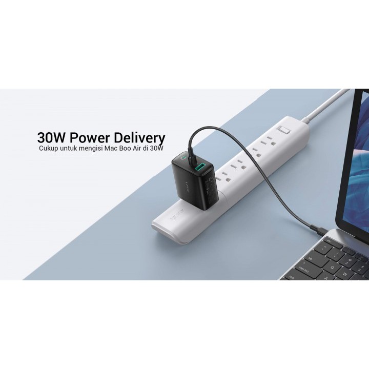 609 AUKEY PA-D1 - Dual Charging Port 30W Wall Charger with Dynamic Detect