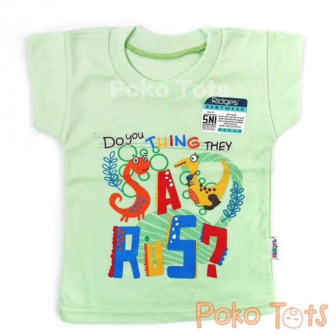 Ridges Kaos Oblong Dinosaurus Baju Harian Bayi dan Anak Motif Dino