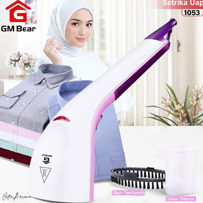 GM Bear Setrika Uap Genggam Fungsional 1053-Steam Ironer Ungu