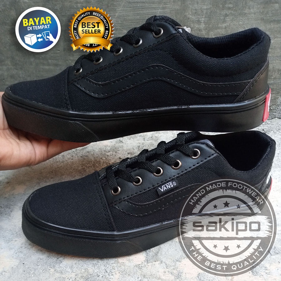 PROMO 8.8 KEMERDEKAAN SALE !! SEPATU SNEAKERS WANITA DAN PRIA REMAJA VANS OLDSKOOL VANS CACING TERMURAH TERLARIS / SEPATU SEKOLAH HITAM BERTALI / SAKIPO