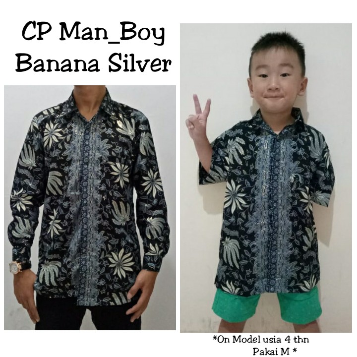 SB Collection Couple Dadboy Matthew Atasan Kemeja Batik Casual Anak Dan Ayah Pria