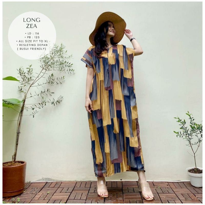 MARIMO DASTER PANJANG RESLETING DEPAN BUSUI SEMATA KAKI BISA COD RAYON PREMIUM-7