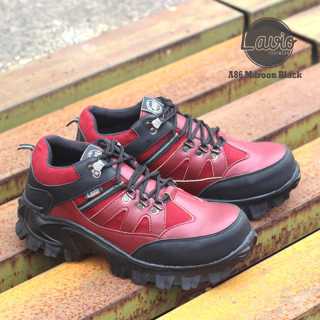 BIG SIZE 44-45 SEPATU SAFETY PRIA UJUNG BESI SEMI BOOTS KEREN A86 ORIGINAL SAFETY PROYEK, OUTDOOR