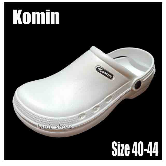 Komin Sandal Selop Bakpao Putih 40-44 Laki / Sandal Selop Karet Waterproof Murah / Sandal Ringan