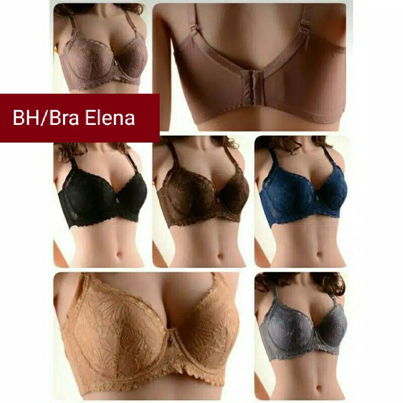 Bra BH Cup Besar Busa Tipis | Elena 24448 | ORIGINAL *