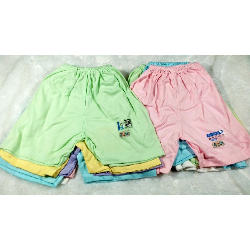 6 PC CELANA PENDEK ONE BABY SIZE M usia 1-2 thn