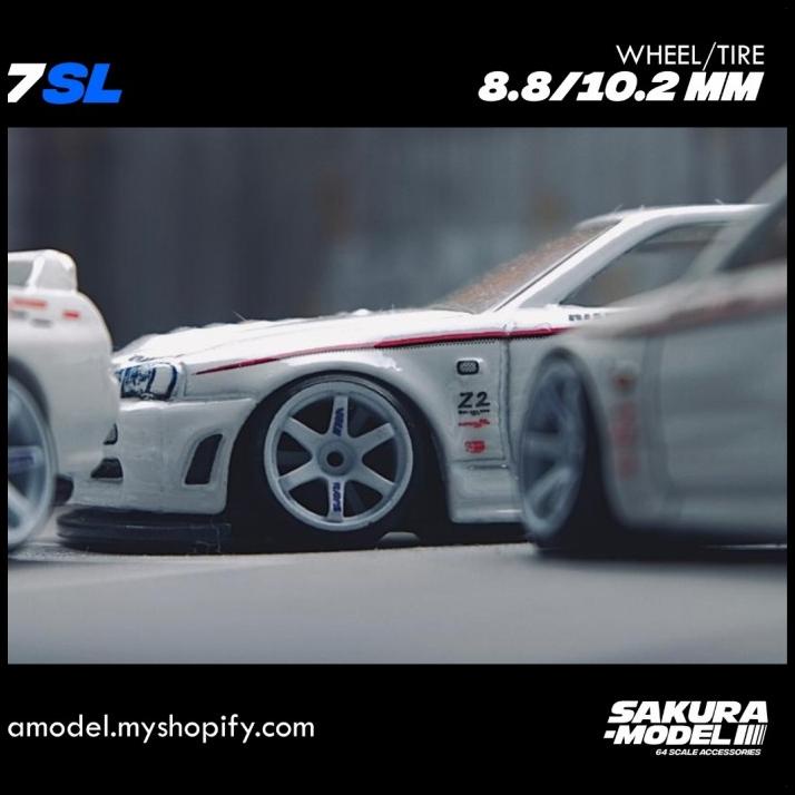 Ban Karet Diecast Sakura Model Te37 Sl White Tampo Rays