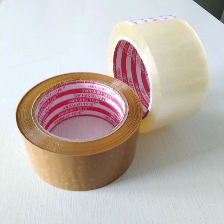 Lakban Nanko Tape Murah Berkualitas Bening Coklat Lakban Nanko Tape Murah Berkualitas Bening Coklat