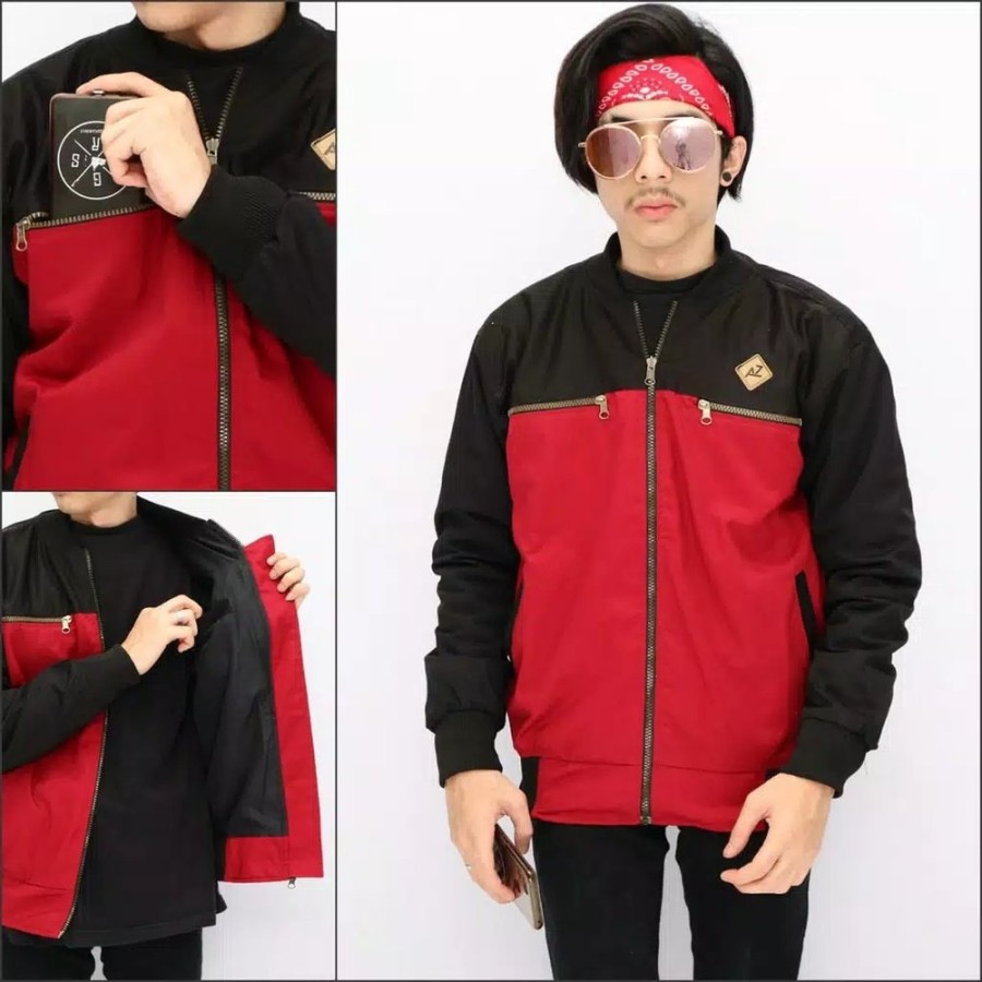 AZ Jaket Varsity Baseball Pria