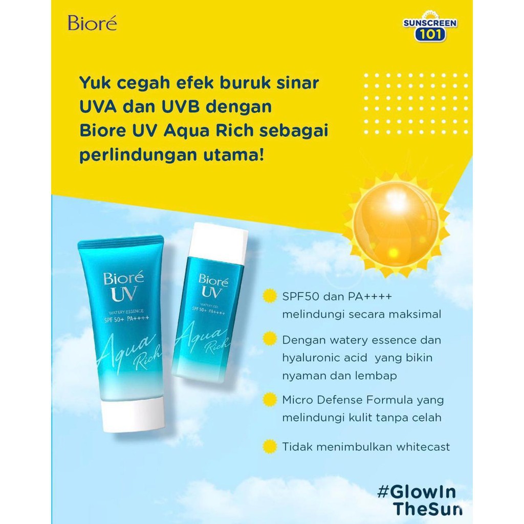 ★ BB ★ BIORE UV AQUA Rich Watery Essence SPF50 ++ 50 gr Sun Block