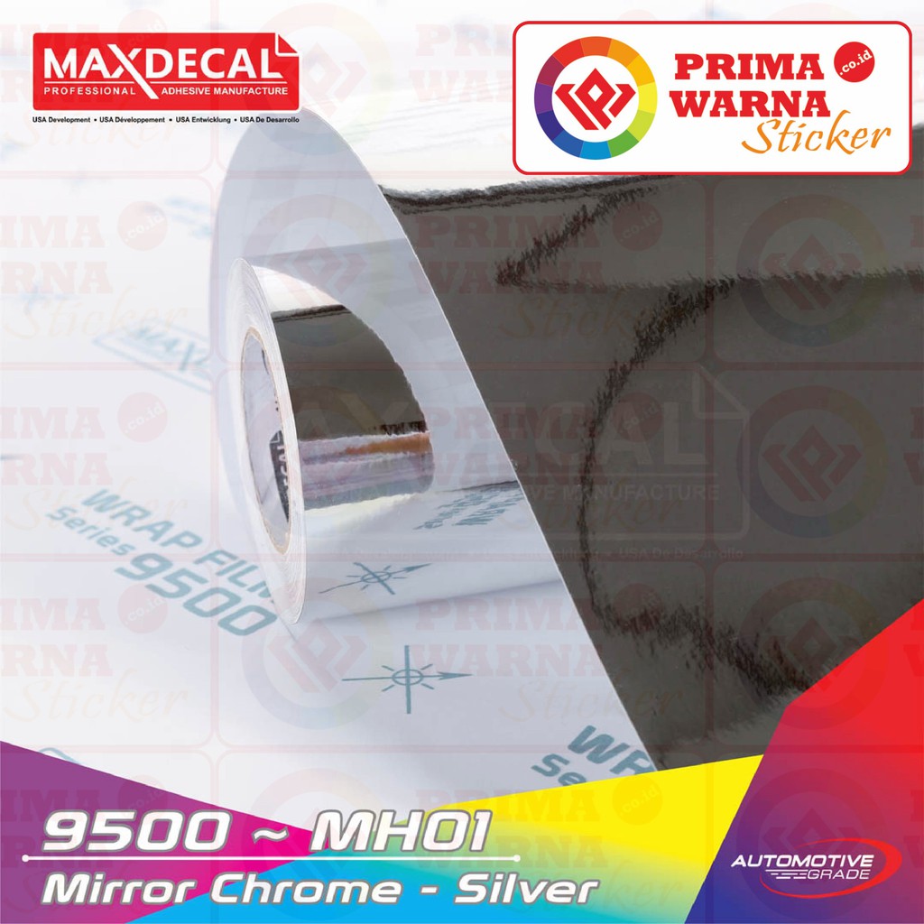 [METERAN] MAXDECAL 9500 MH01 SILVER 152cm MIRROR CHROME