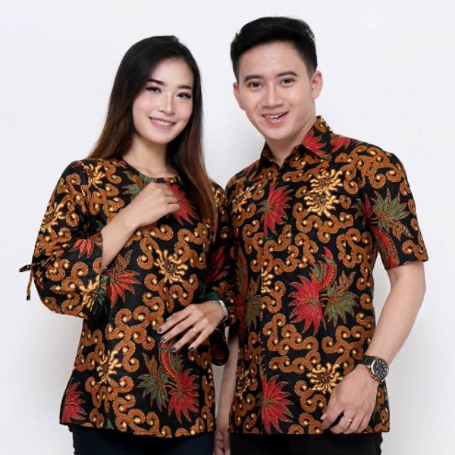 batik couple seragam kantor