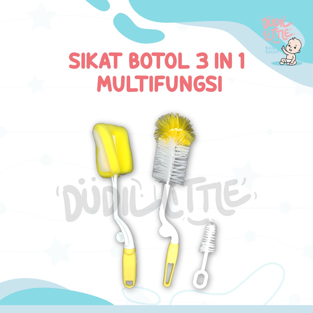 Sikat Sponge Pembersih Dot Botol Bayi 1 Set Pembersih Botol Susu Bayi