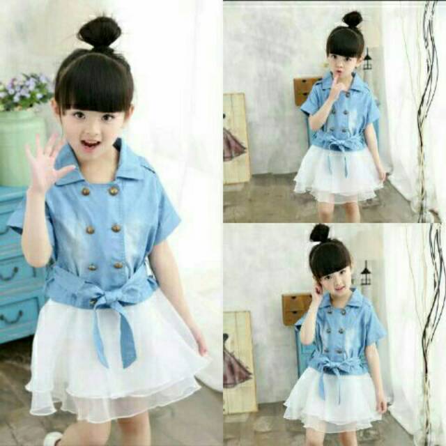Dress kid yiyi denim