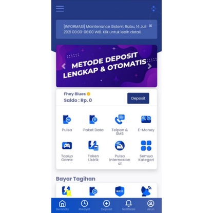 SCRIPT PULSA dan PPOB DEPOSIT OTOMATIS TRIPAY