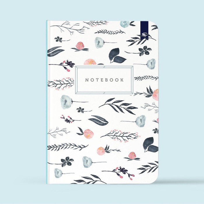 

(BISA COD) Notebook Custom Buddybooks Custom Buku Jurnal Planner FLOWERY 14 - Size A6