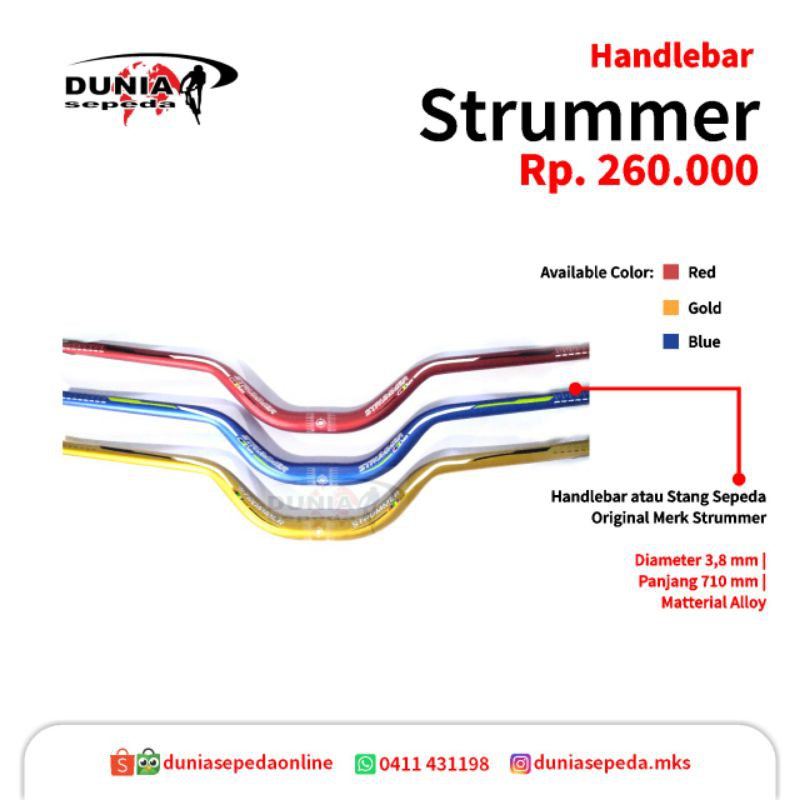 Handlebar/stir sepeda Strummer