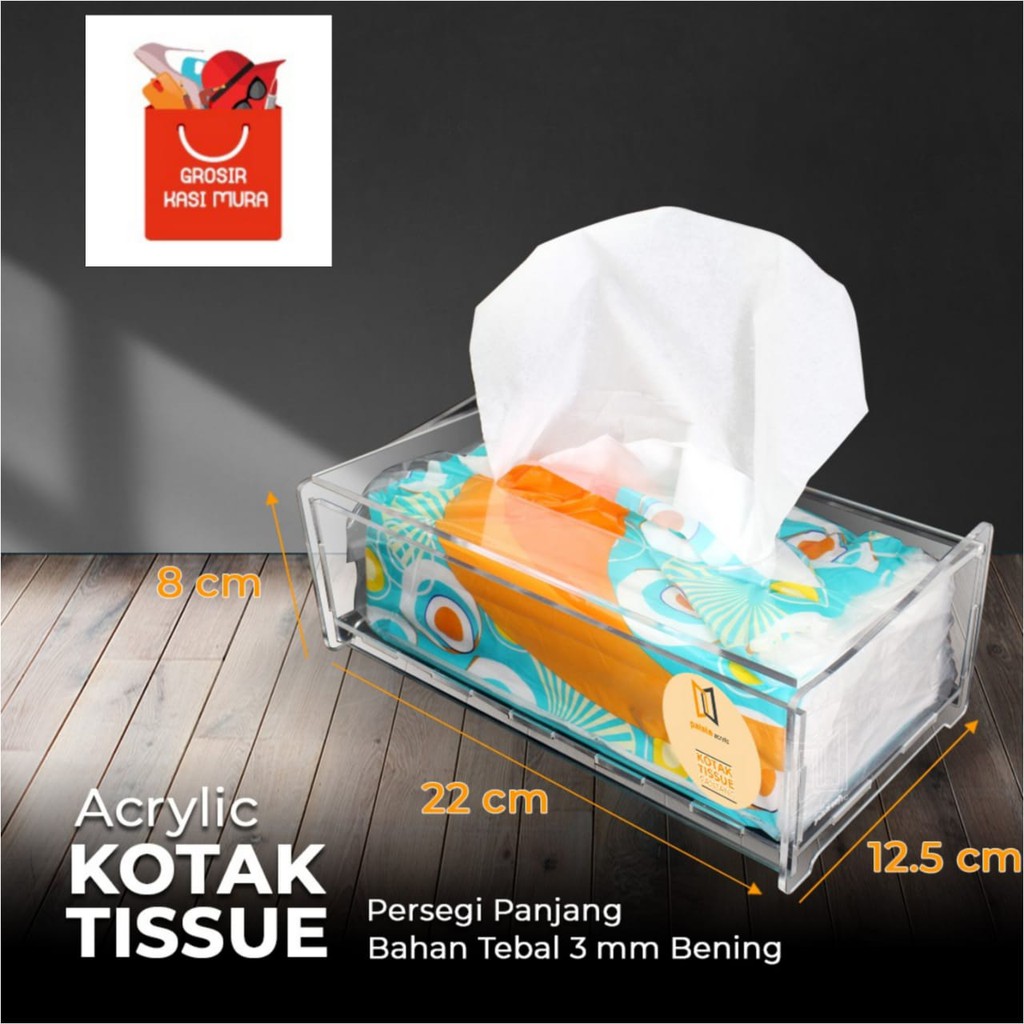 ACRYLIC TEMPAT TISSUE / TISSUE BOX