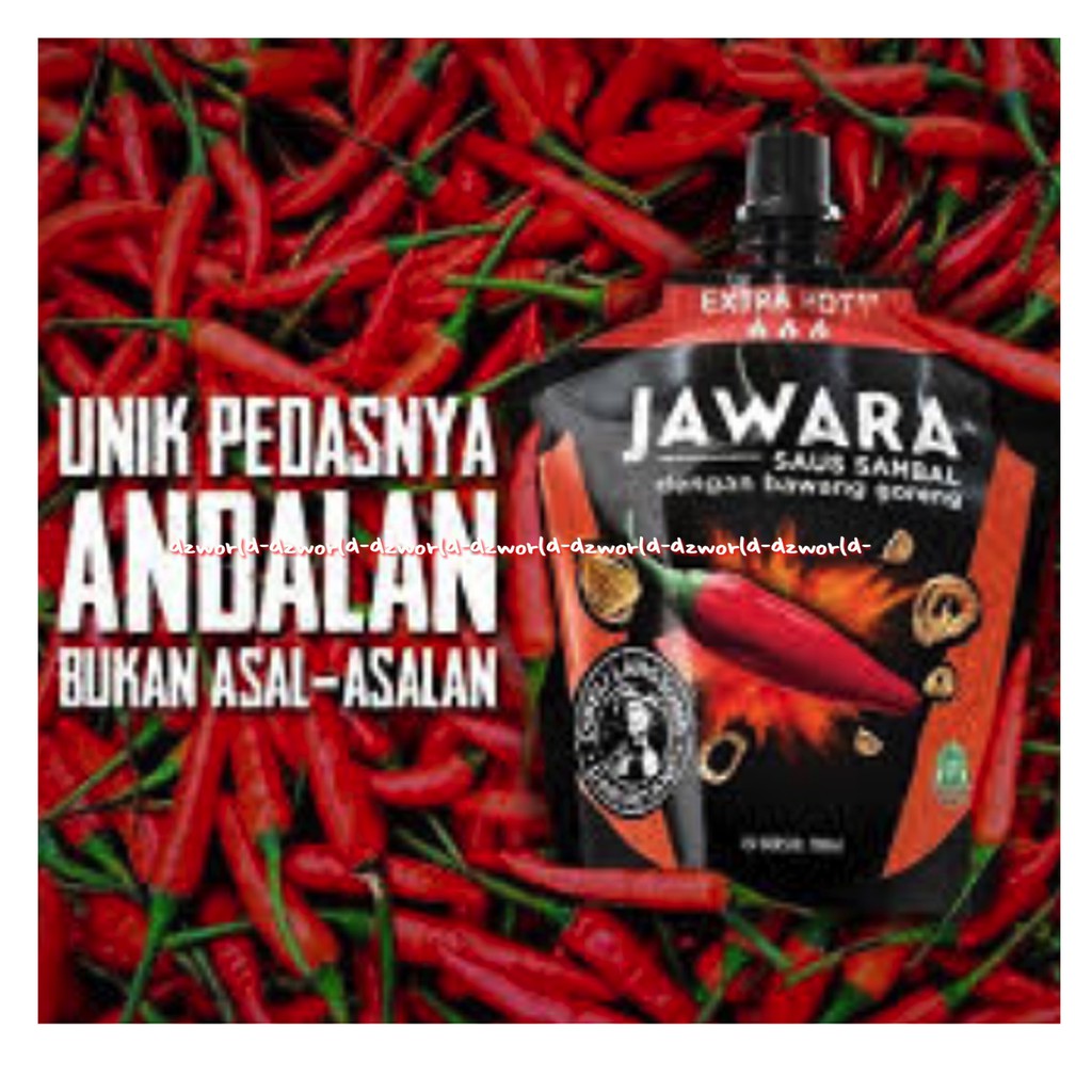 Jawara Saus Sambal Dengan Bawang Goreng 250ml Saos Jawara Tube