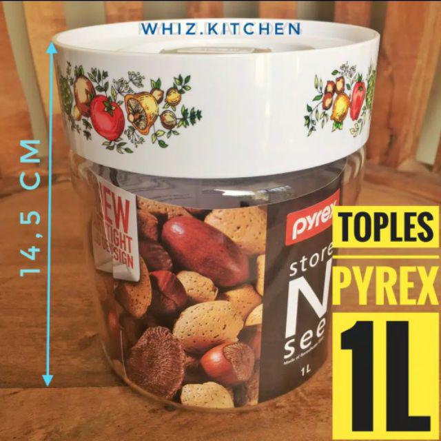 Toples Pyrex 1l (1 Liter) Kaca Store N See Kedap Udara Airtight 7024-8