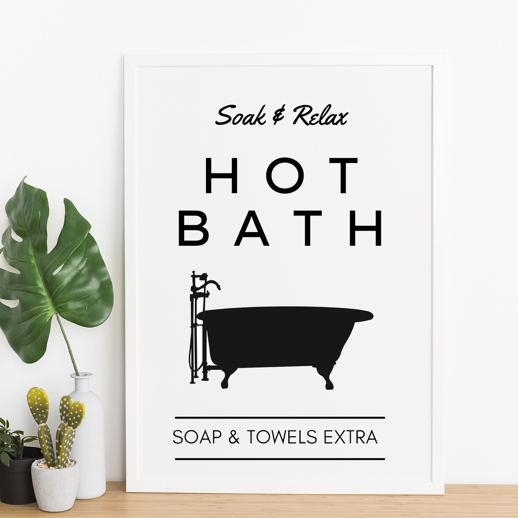 Hiasan Dekorasi Kamar Mandi Aesthetic Hot Bath - Walldecor Kamar Mandi Bathroom Minimalis