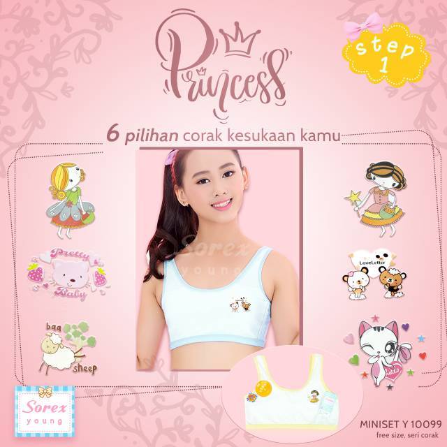 MINISET LAPIS BRA REMAJA PEREMPUAN BH YOUNG STEP 1 SOREX