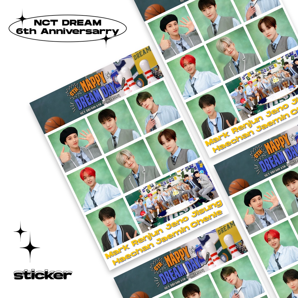 

Sticker NCT DREAM 6th Anniversarry / Sticker NCT DREAM / Sticker kpop NCT Dream