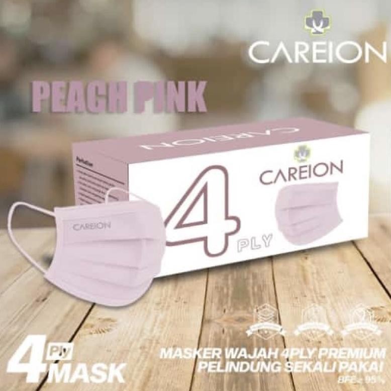 Masker Careion 4ply premium  earloop isi 50pcs