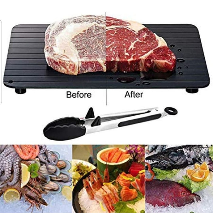 

date2809- Pencair Es Daging Ikan Beku - Fast Magic Defrosting Tray Miracle Thaw