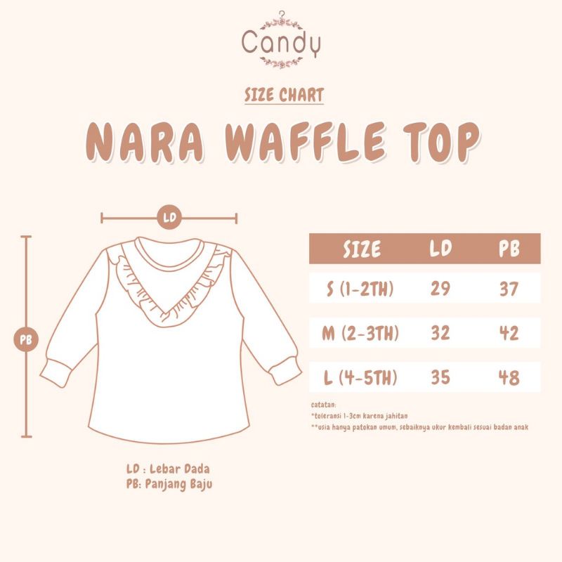 NARA WAFFLE TOP BY CANDY