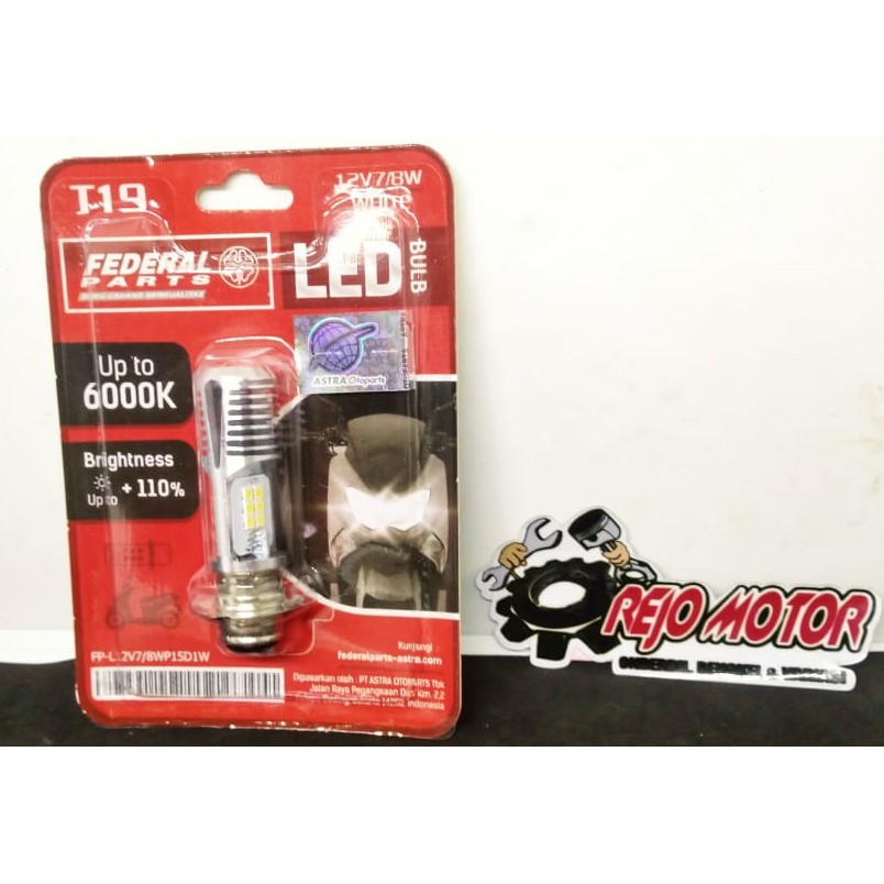 Bohlam LED K1 Atau Lampu Depan 12 LED K1 T19 ALL HONDA YAMAHA SUZUKI KAWASAKI Original Federal