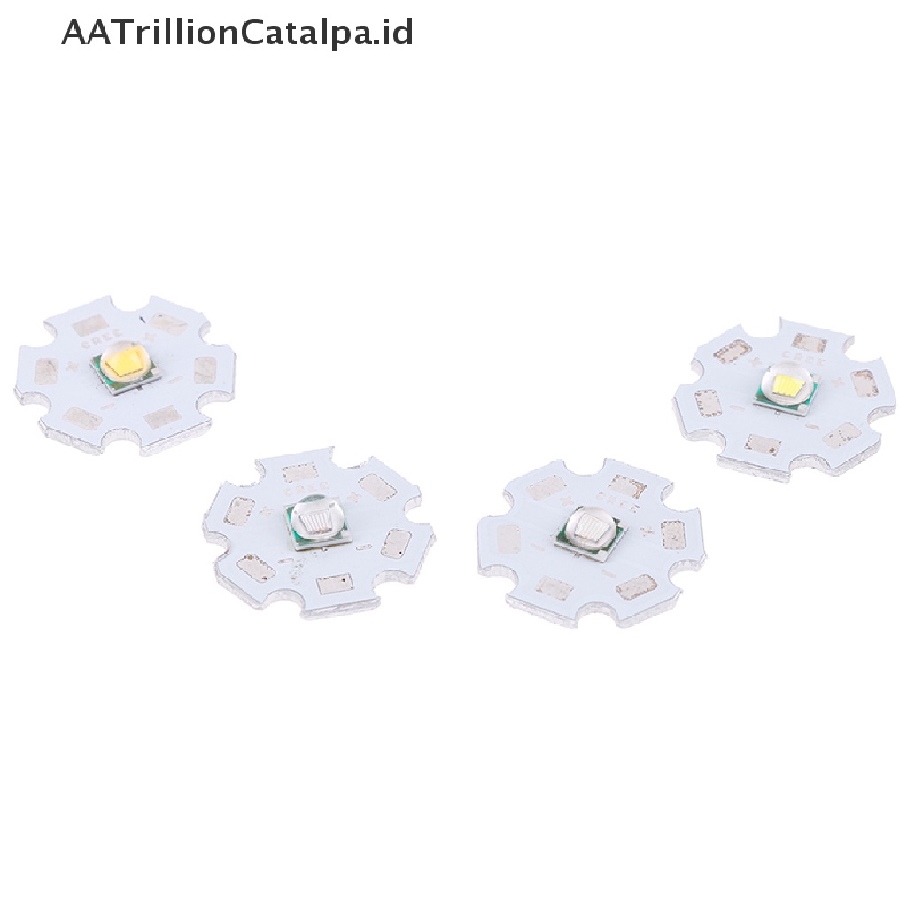 Chip LED AATrillionCatalpa CREE XML2 XM-L2 10W Putih Merah Hijau Biru Kuning High Power 16 / 20mm PCB